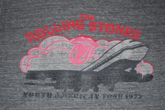 VINTAGE THE ROLLING STONES 1972 AMERICAN TOUR T-SHIRT *