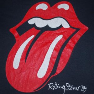 VINTAGE THE ROLLING STONES 1989 N. AMERICAN TOUR T-SHIRT *