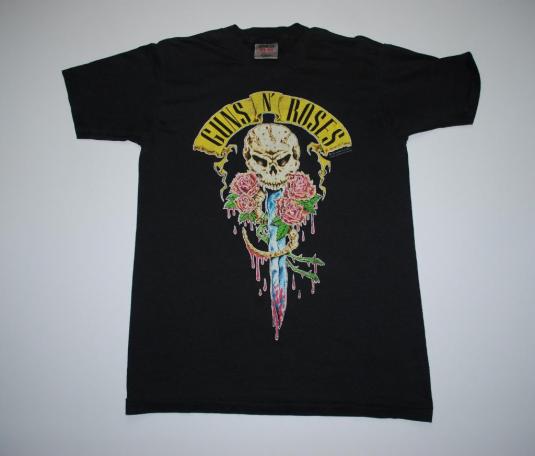 VINTAGE 1991 GUNS N ROSES HERE TODAY GONE TO HELL T-SHIRT *