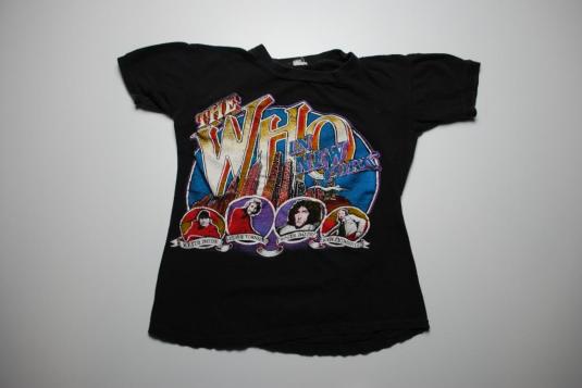 VINTAGE THE WHO MADISON SQUARE GARDEN SOLD OUT ’79 T-SHIRT *