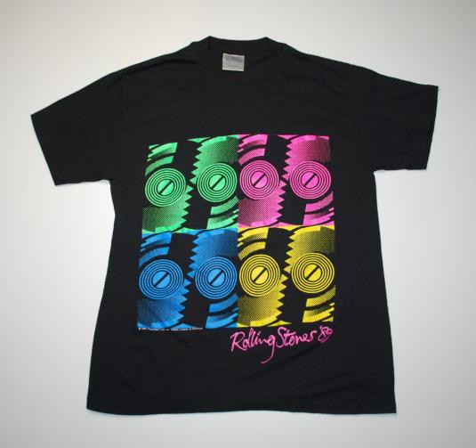 VINTAGE THE ROLLING STONES ’89 NORTH AMERICAN TOUR T-SHIRT *
