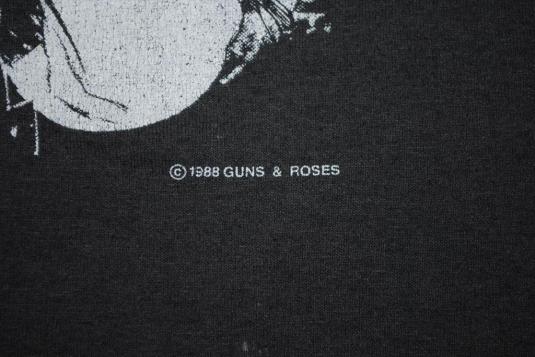 VINTAGE GUNS N ROSES 1988 APPETITE FOR DESTRUCTION T-SHIRT *