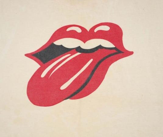 VINTAGE THE ROLLING STONES 1970’S TONGUE T-SHIRT *