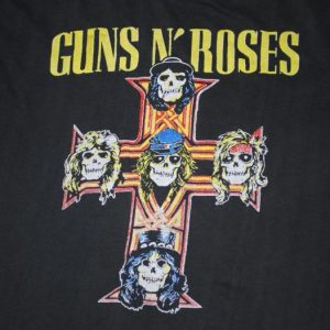VINTAGE GUNS N ROSES 1987 APPETITE FOR DESTRUCTION T-SHIRT *
