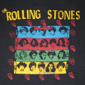 VINTAGE THE ROLLING STONES SOME GIRLS 1978 TOUR T-SHIRT *