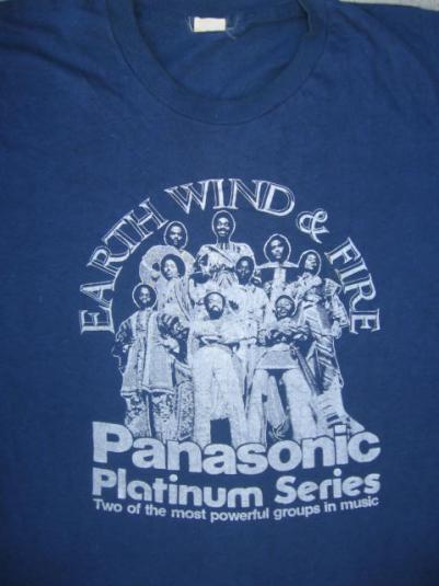 Vintage 1970's Earth Wind & Fire Panasonic Promo T Shirt