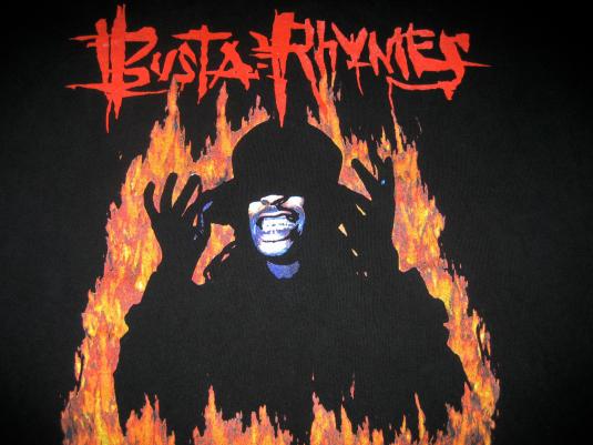 Vintage 1997 Busta Rhymes When Disaster Strikes Canned T-shirt