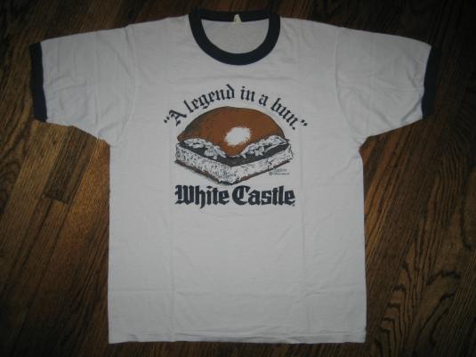 1982 White Castle Legend in a Bun vintage 80s Burger T-shirt