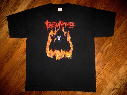 Vintage 1997 Busta Rhymes When Disaster Strikes Canned T-shirt