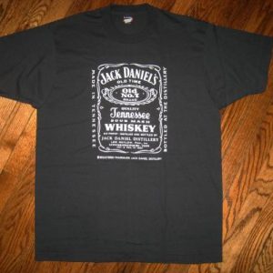 Jack Daniels Tennessee Whiskey T-shirt vintage 80s XL