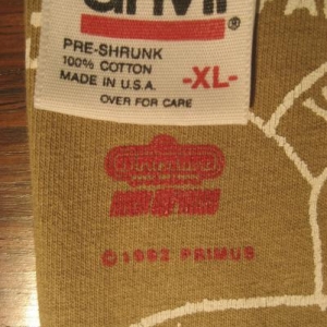 1992 Primus San Pablo map All Over Print T-shirt vintage