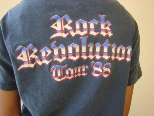 RARE GLAM ROCK BRITNEY FOX REVOLUTION 1988 TOUR T SHIRT