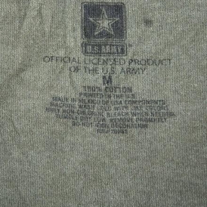 Vintage U.S. ARMY Camo Camouflage tshirt Tunic Crew Neck M