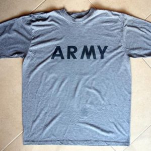 ARMY Official US Army Gray Distressed Soft XL White Label