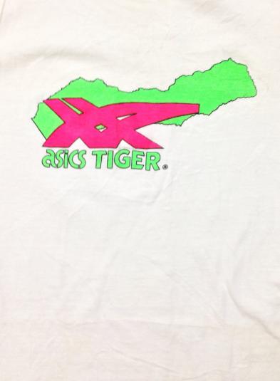 Vintage 90s Asics Tiger Tank Top T Shirt Sz L