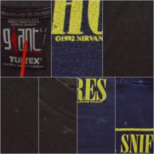 Vintage 90s Nirvana Smiley Face Grunge Rare T Shirt Sz L