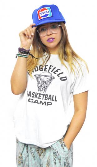 Vintage 80s Ridgefield Basketball Camp T Shirt Sz M