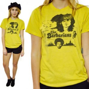 Vintage 70s The New Barbarians Rare T Shirt Sz L