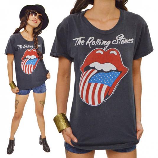 Vintage 80s The Rolling Stones Tour T Shirt | Defunkd