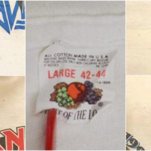 Vintage 90s Anthrax Iron Maiden World Tour T Shirt Sz L