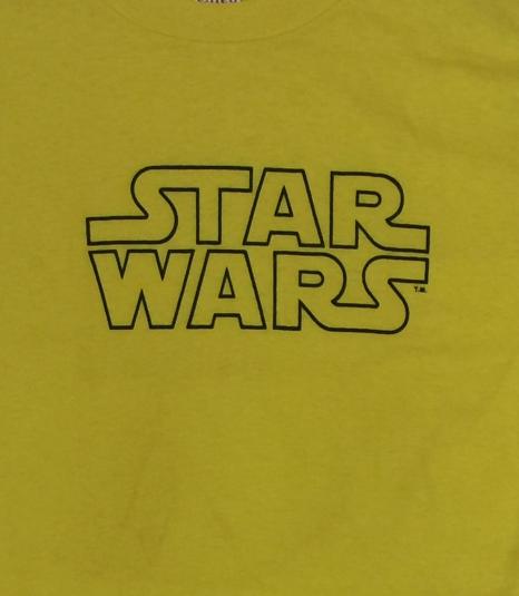 Vintage 80s Star Wars Ched Yellow T Shirt Sz L