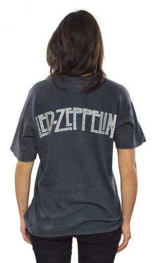 Vintage 80s Led Zeppelin IV Zoso Wizard T Shirt Sz L