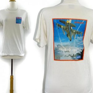 Vintage 90s Amraam Splash One Hughes Missile Systems T Shirt