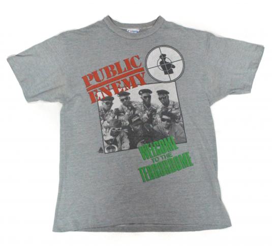 Vintage 90s Public Enemy Welcome to the Terrordome T Shirt L
