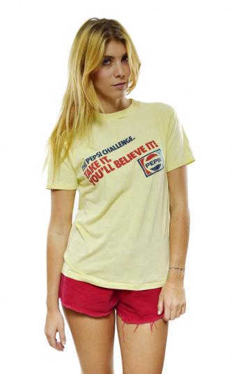 Vintage 80s Pepsi Pizza Hut Arm Wrestling Champ T Shirt