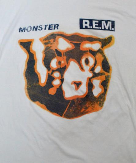 Vintage 90s R.E.M. Monster Tour 95 T Shirt Sz L