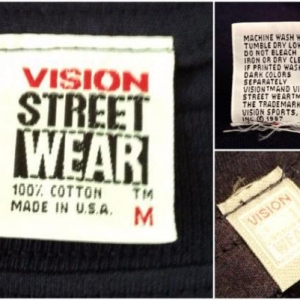 Vintage 80s VISION STREET WEAR If It's Hard Grind It T Shirt