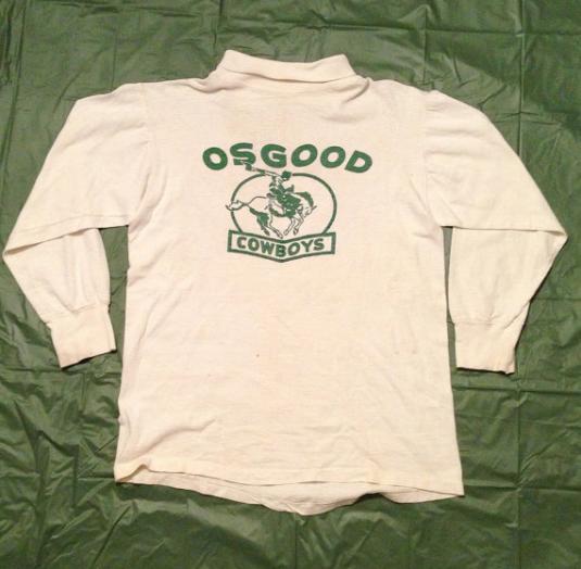 Vintage 80s Osgood Cowboys Distressed Turtleneck Jersey