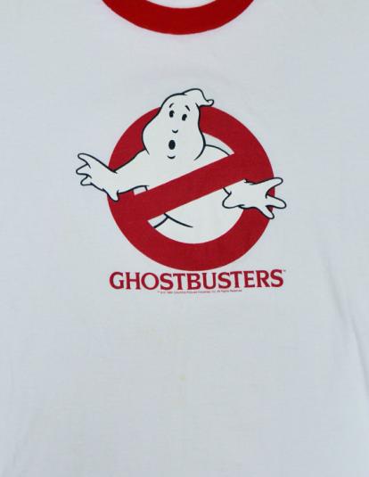 Vintage 80s Ghostbusters Promotional Ringer T Shirt Sz M