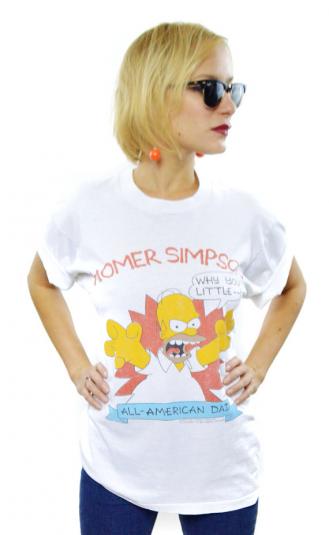 Vintage 80s The Simpsons Homer Simpson T Shirt