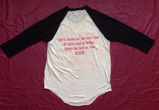 Vintage 80s DIO The Last In Line Raglan Jersey T Shirt