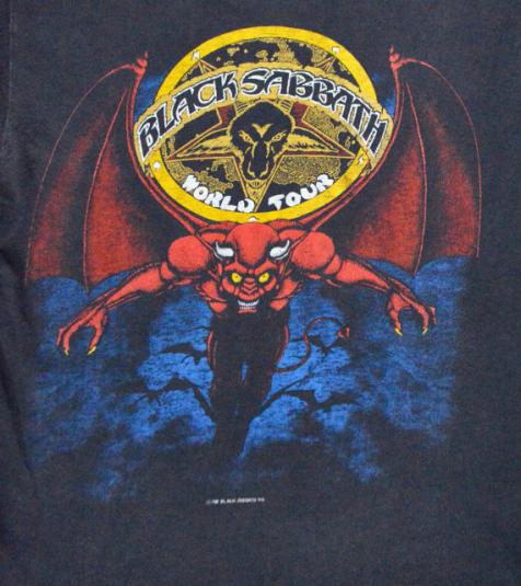 Vintage 80s Black Sabbath World Tour Mob Rules T Shirt
