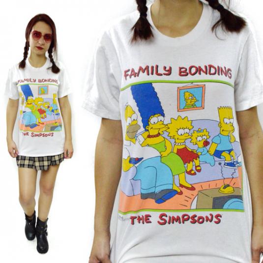 Vintage 80s THE SIMPSONS Family Bonding T Shirt