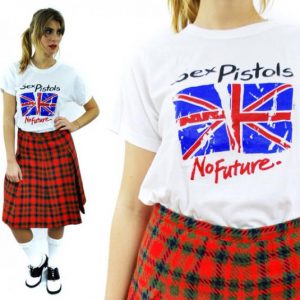 Vintage 80s SEX PISTOLS No Future Union Jack 1981 T Shirt