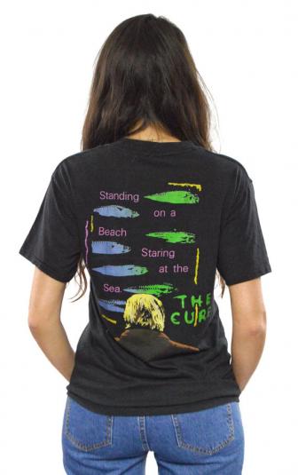 Vintage 80s The Cure Standing On a Beach Goth T Shirt Sz L