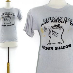 Vintage 80s Break 19 Silver Shadow Distressed T Shirt Sz S