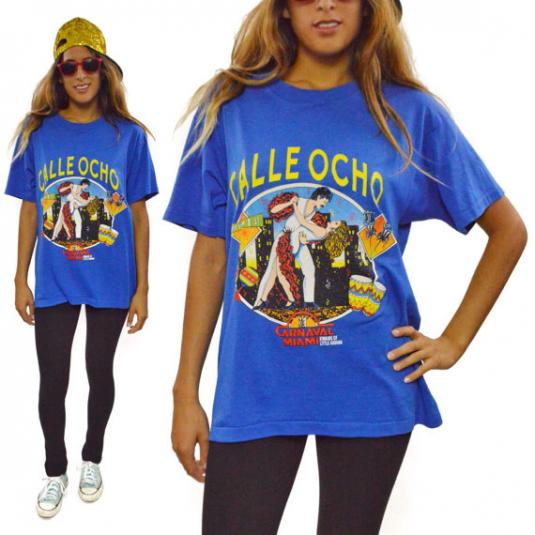 Vintage 80s Calle Ocho Carnival Little Havana T Shirt