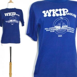 Vintage 80s WKIP Runner Marathon 1984 Indie T Shirt