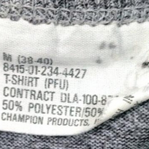 Vintage 80s Army Issued Military Heather Gray Champion 50/50