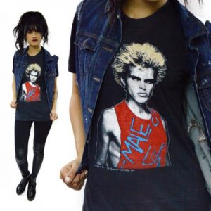 Vintage 80s Billy Idol Male Love T Shirt Sz M