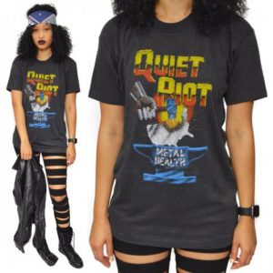 Vintage 80s Quiet Riot Metal Health T Shirt Sz L