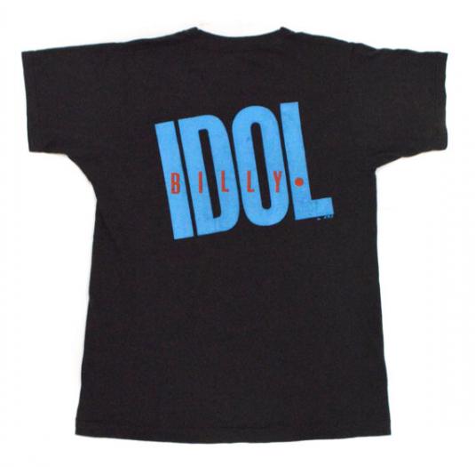 Vintage 80s Billy Idol Male Love Black T Shirt Sz L