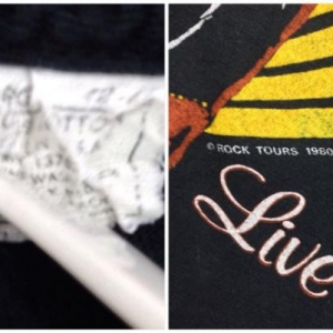 Vintage 80s IAN HUNTER BAND Mick Ronson T Shirt
