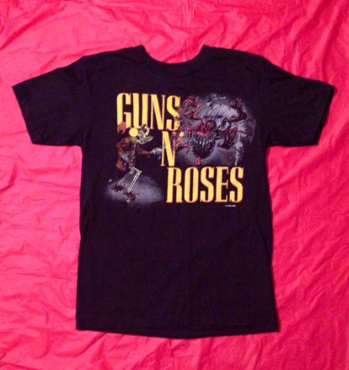 Vintage 80s GUNS N’ ROSES Was Here Banned T Shirt