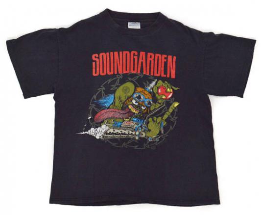 Vintage 90s Soundgarden Badmotorfinger Tour Grunge T Shirt L