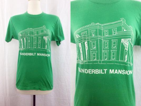 Vintage 80s VANDERBILT MANSION Tee Screen Stars T Shirt